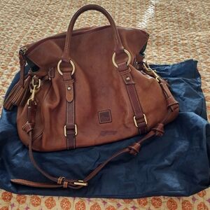Dooney & Bourke Brown Leather Satchel